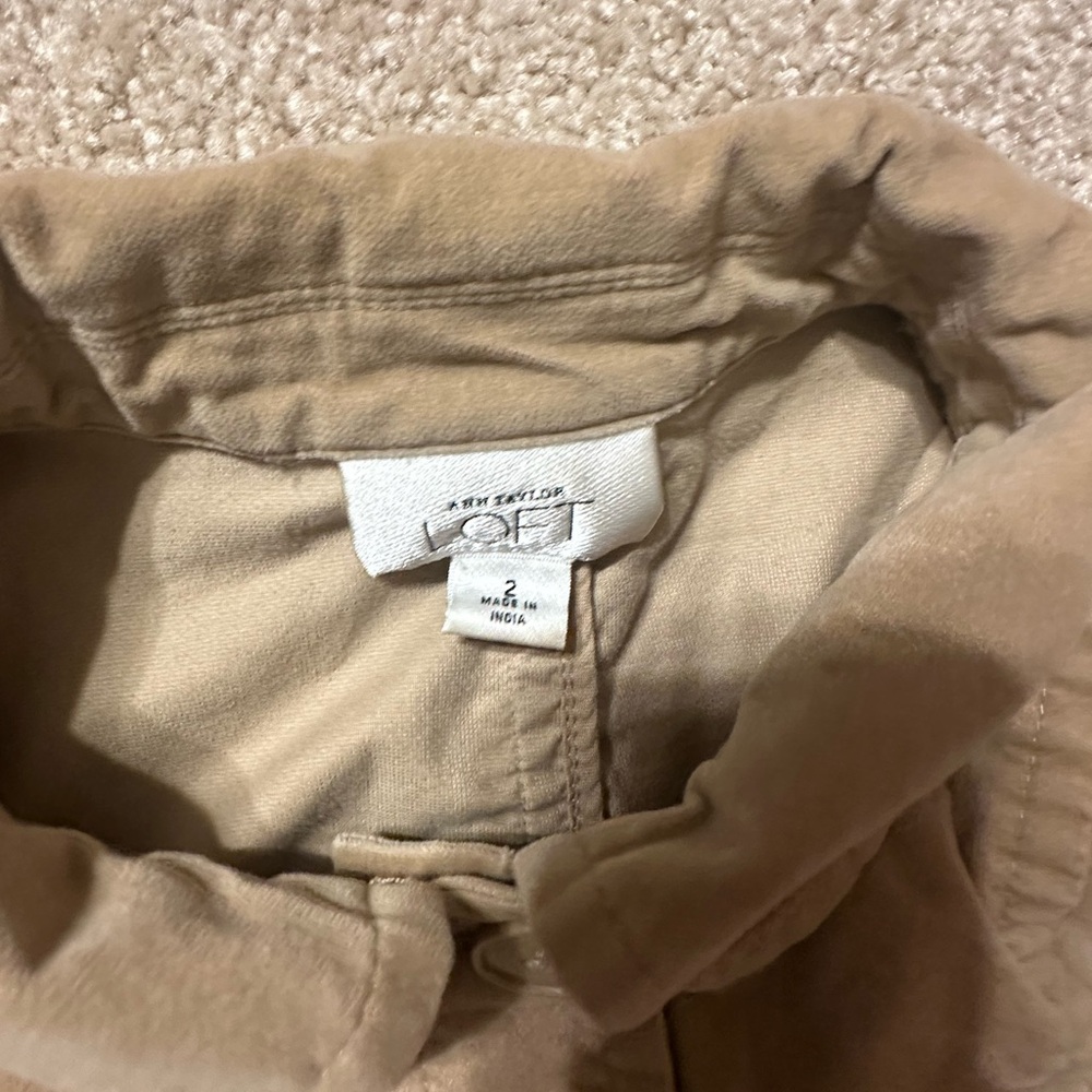 Loft Beige Collared Jacket - image 2